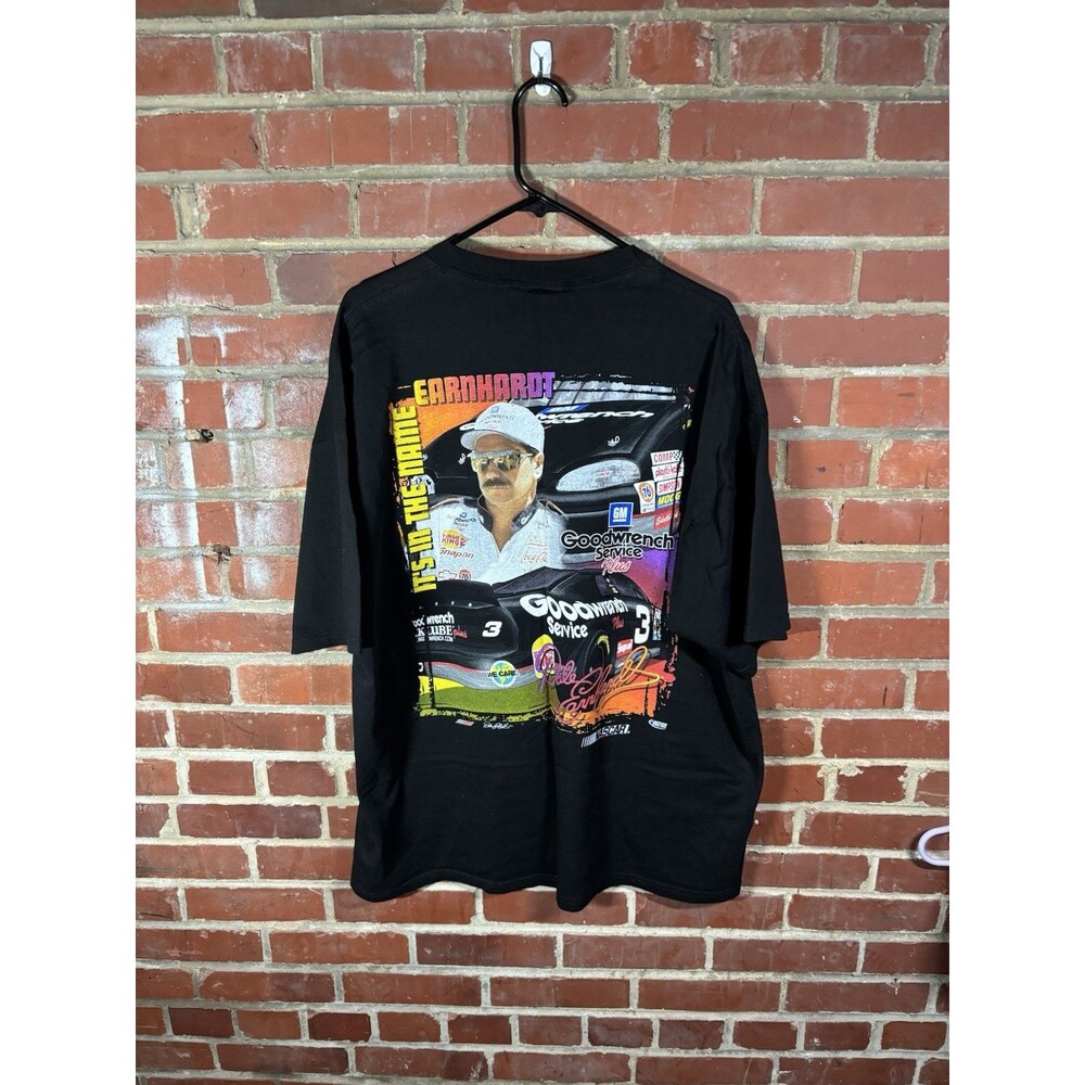 Vintage Y2k Dale Earnhardt Sr Shirt Chase Authentics Black Nascar Chevy Adult XL